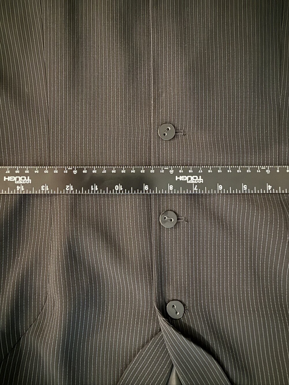 Evan Picone black pinstripe skirt suit set Size 12p - Picture 16 of 16